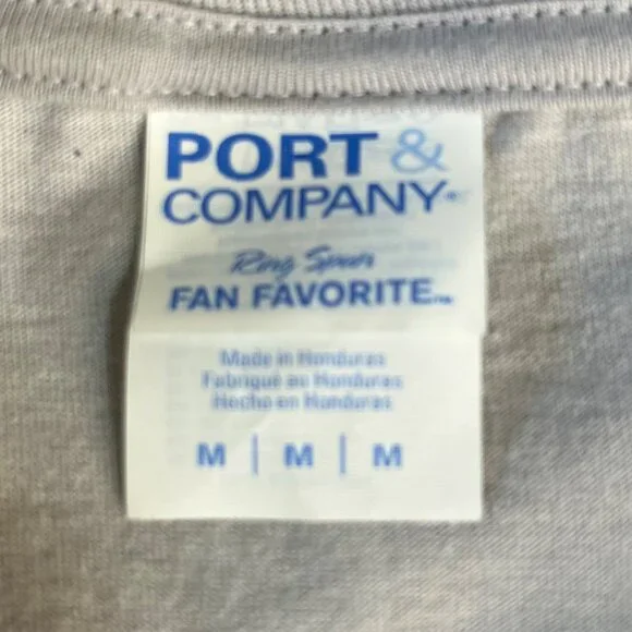 Port & Company Tshirt I Will Arise And Go Now Mens Medium Gray Innisfree - Picture 6 of 9